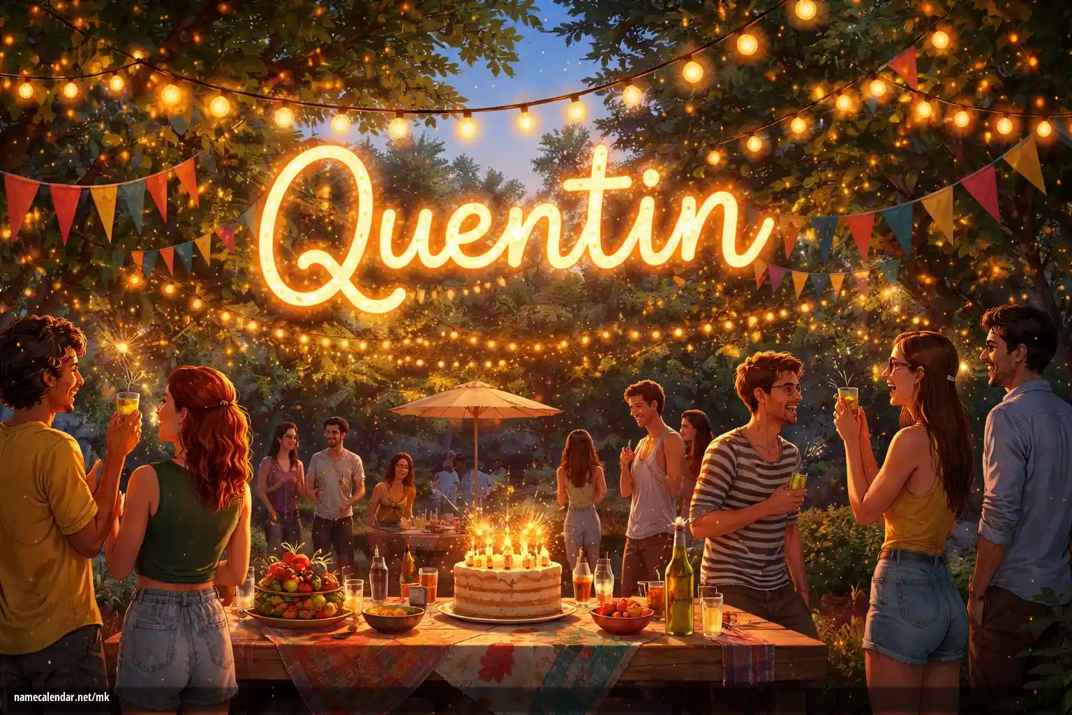 Прослава на именден и име - Quentin
