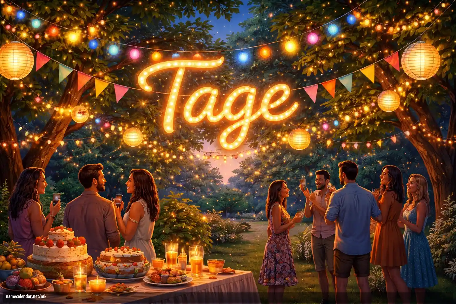 Прослава на именден и име - Tage