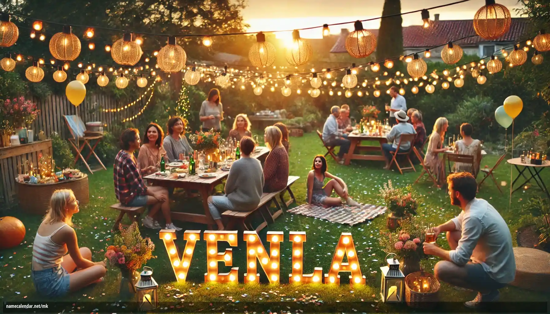 Прослава на именден и име - Venla