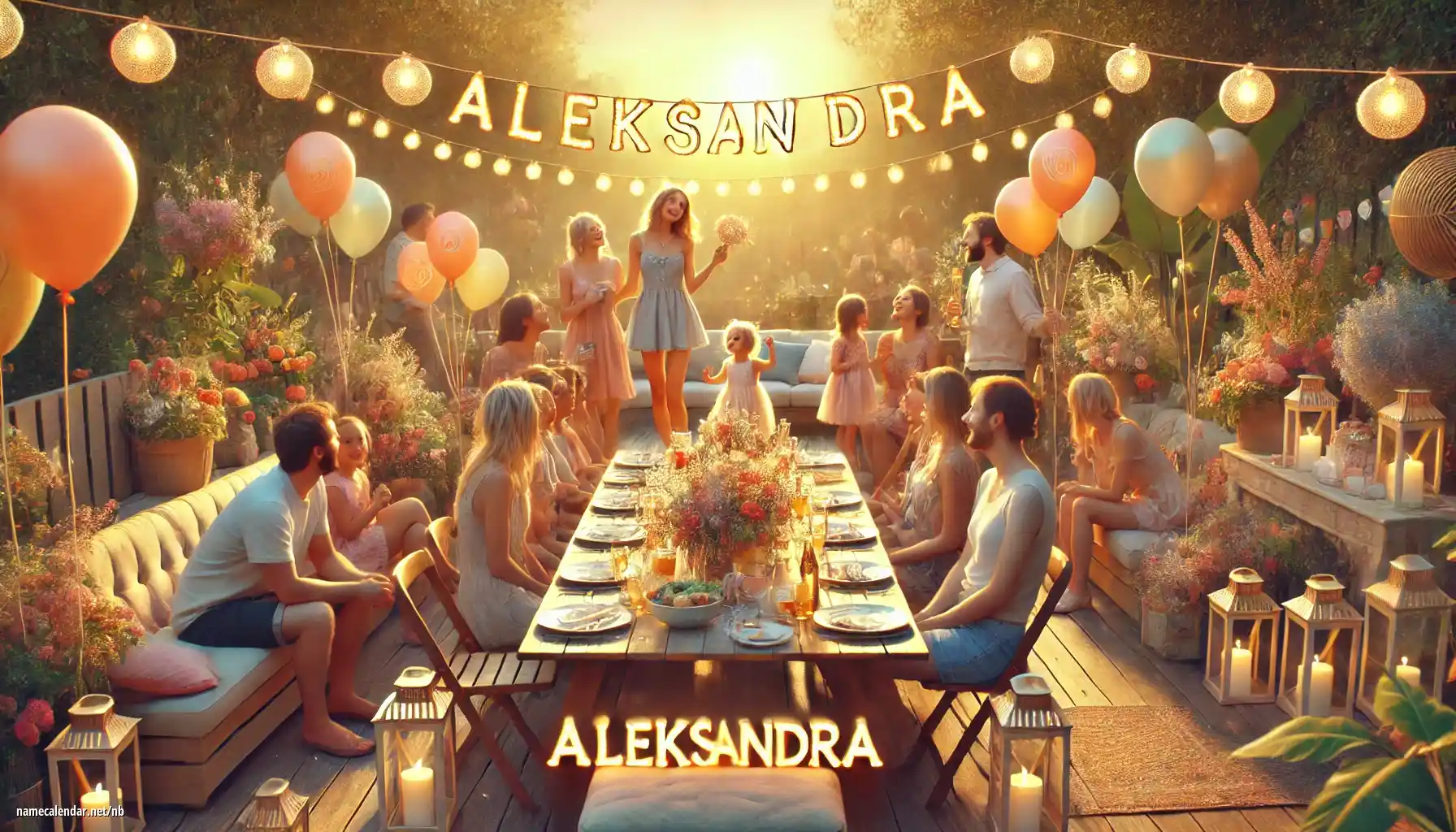 Feiring av navnedag og navn - Aleksandra