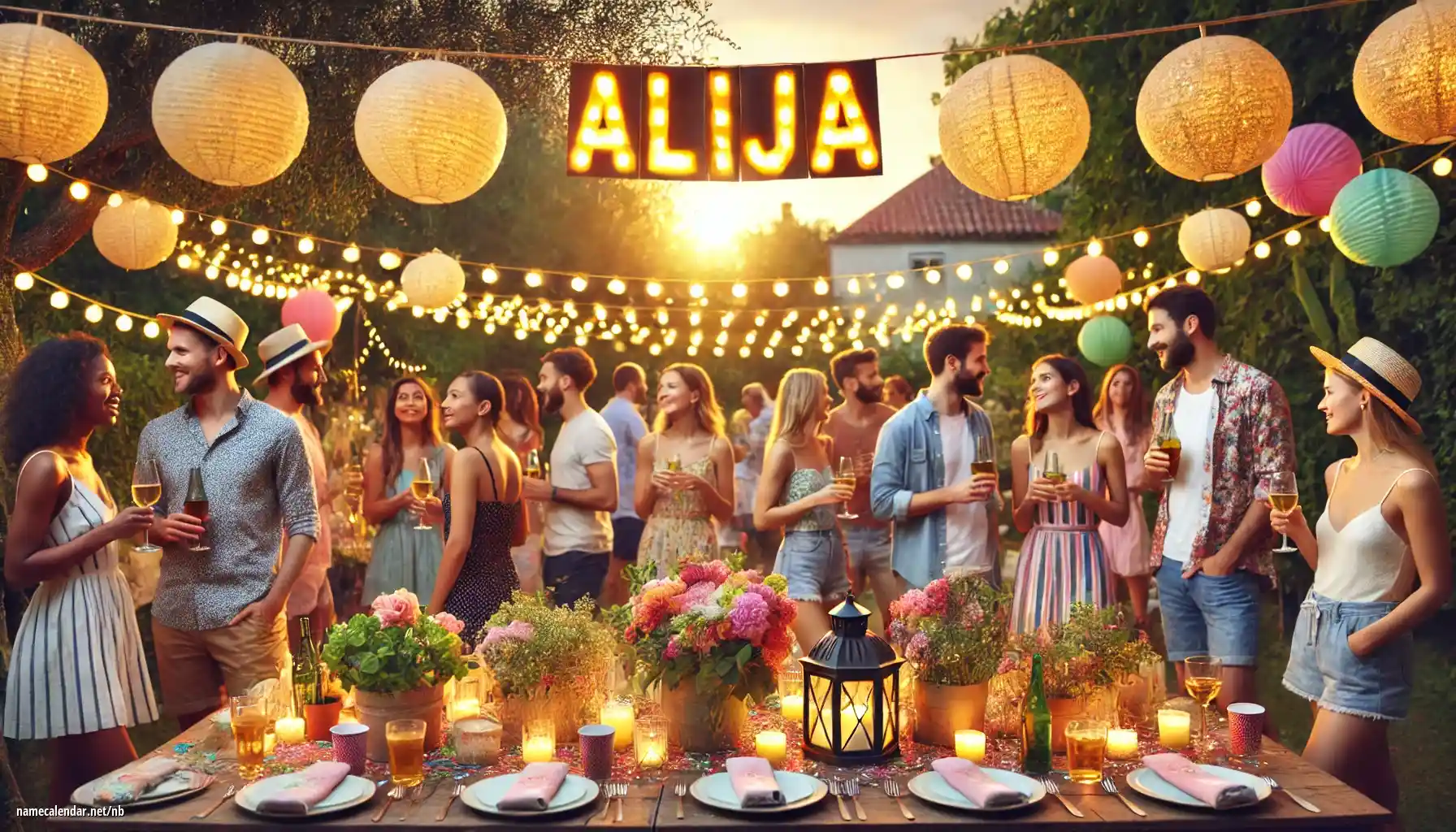 Feiring av navnedag og navn - Alija