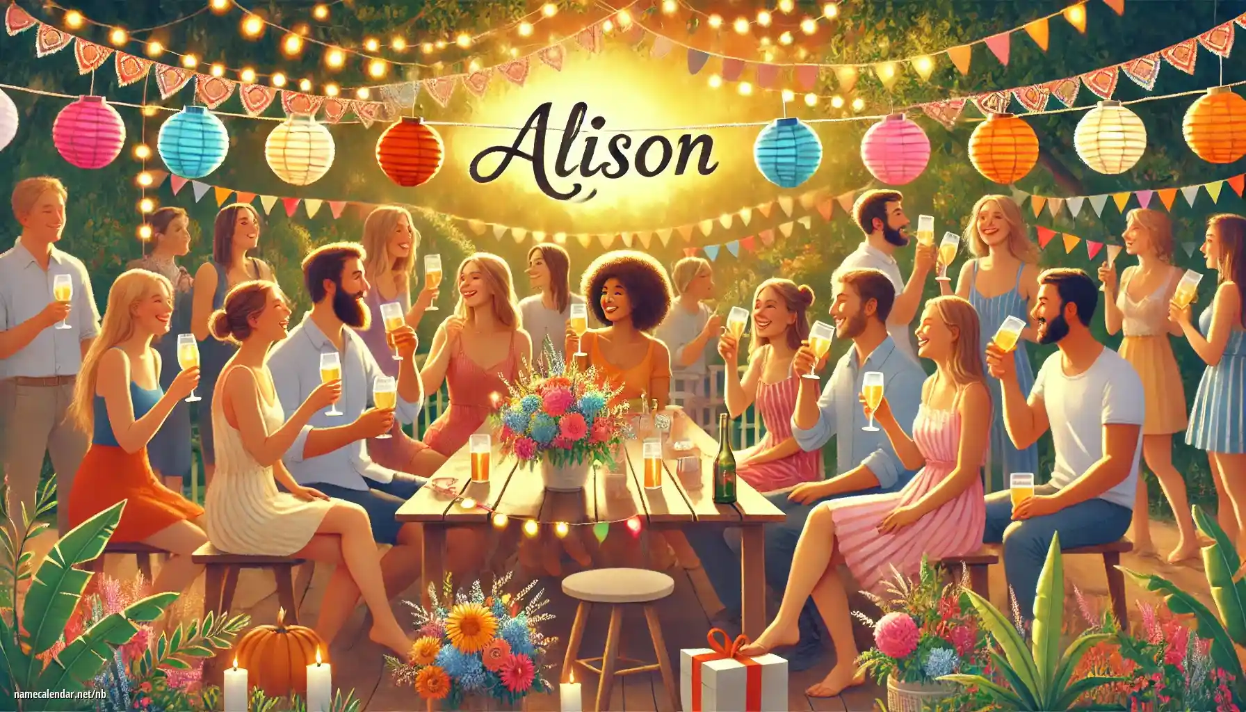 Feiring av navnedag og navn - Alison