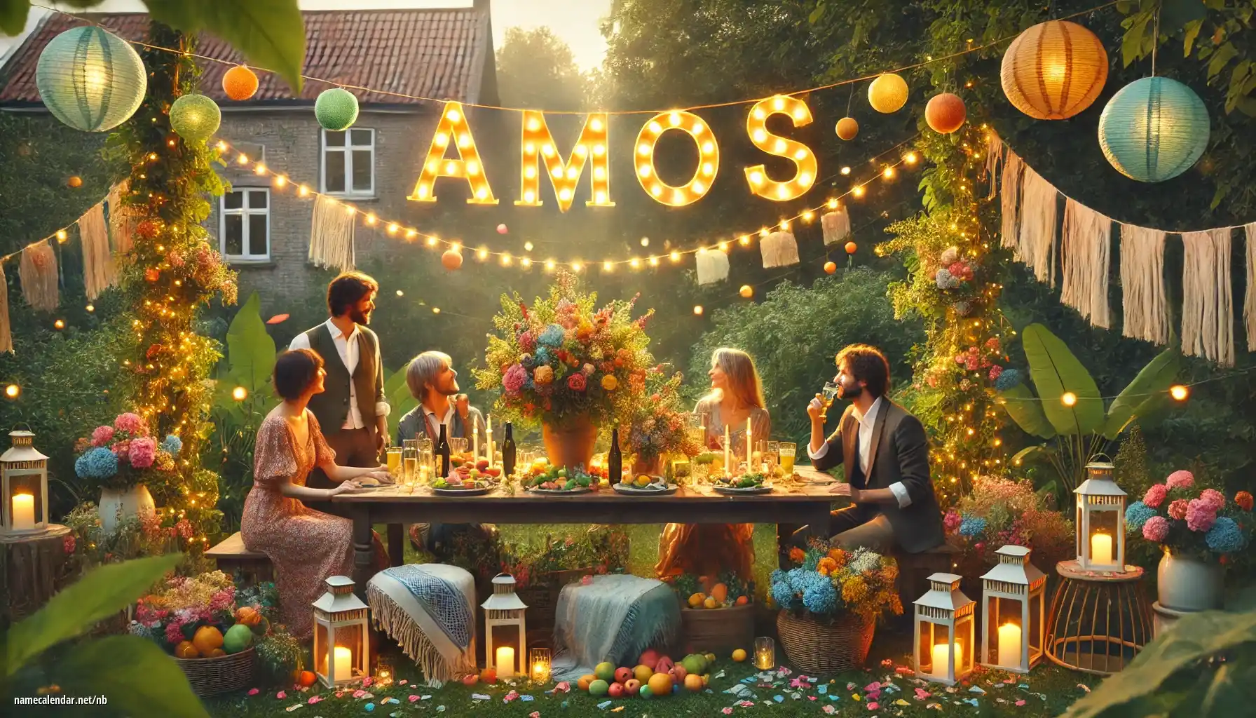 Feiring av navnedag og navn - Amos