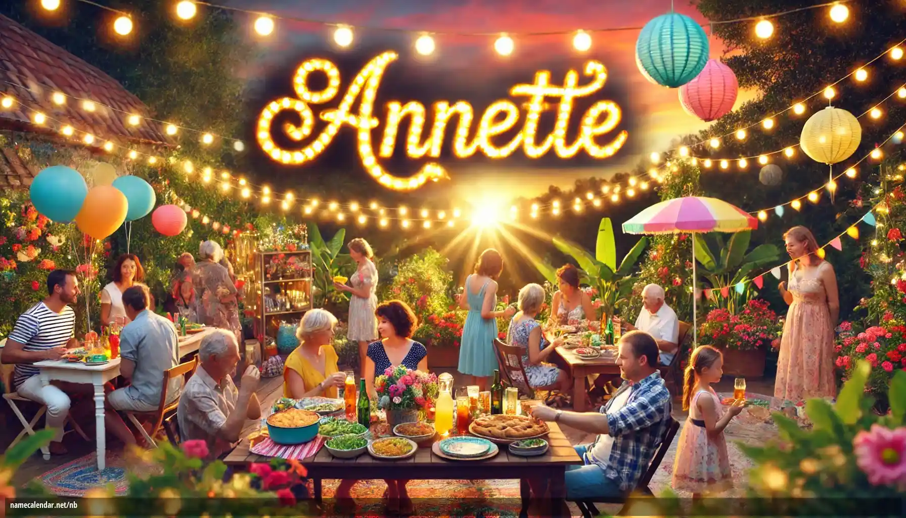 Feiring av navnedag og navn - Annette