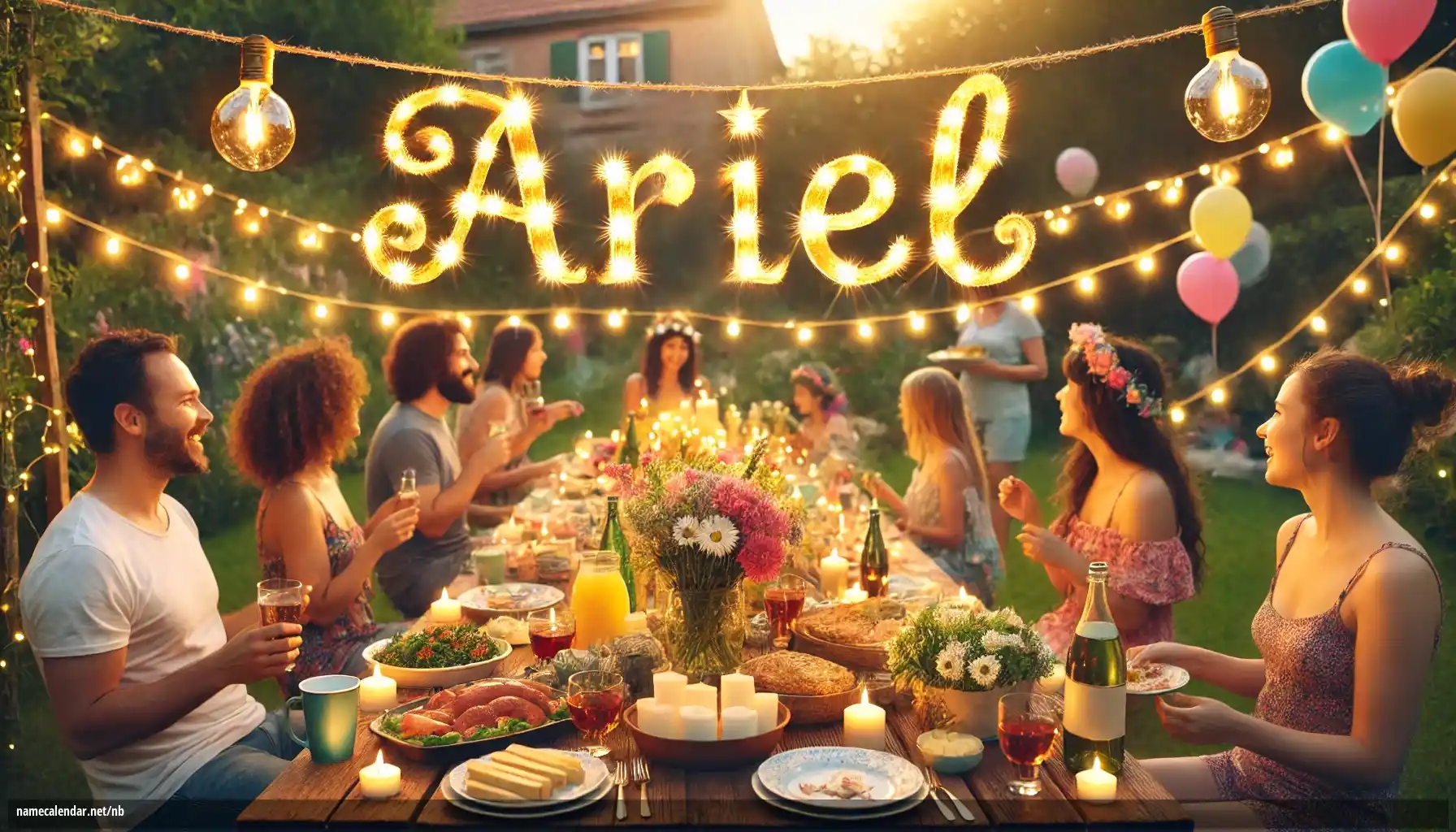 Feiring av navnedag og navn - Ariel