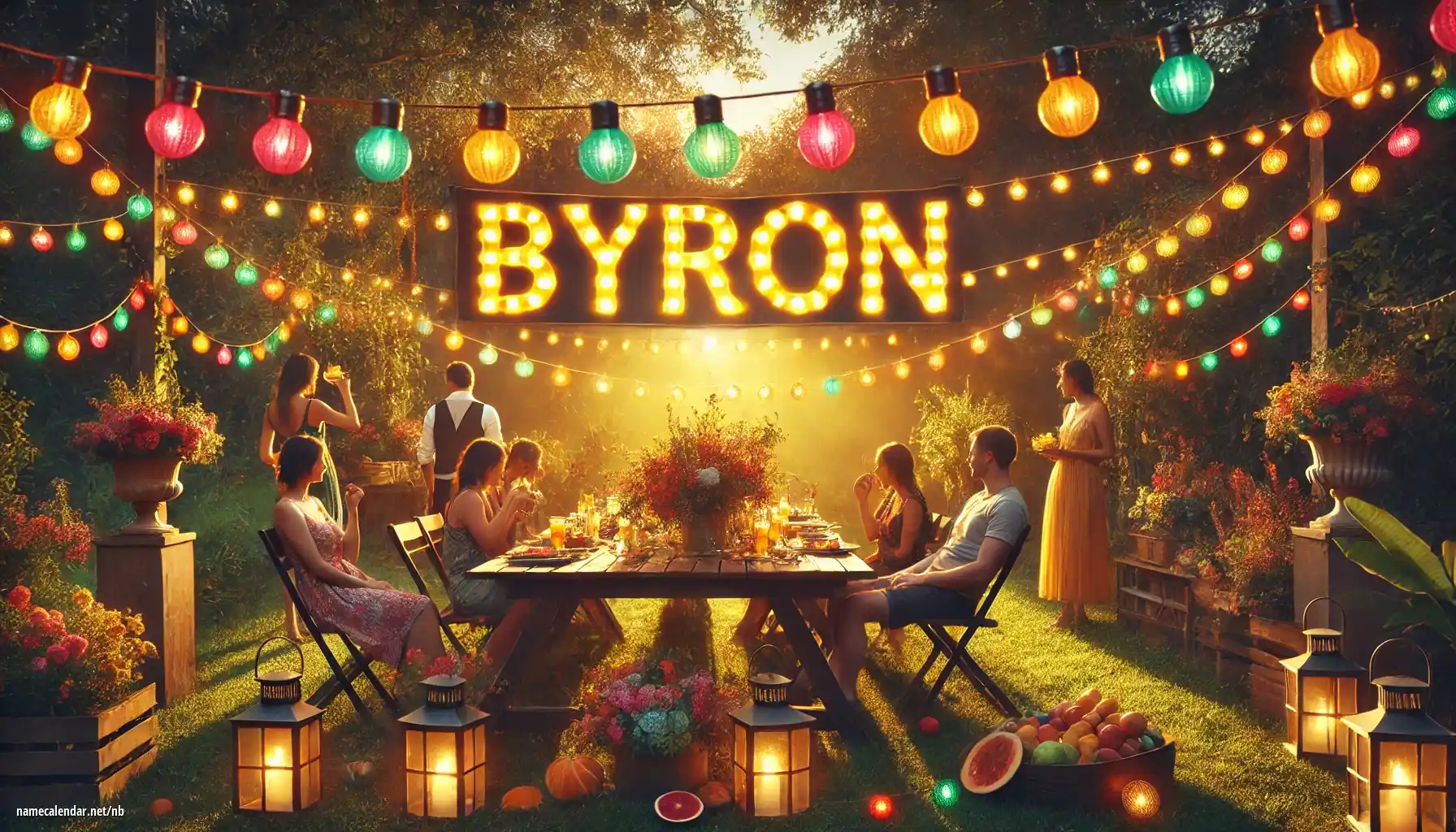 Feiring av navnedag og navn - Byron