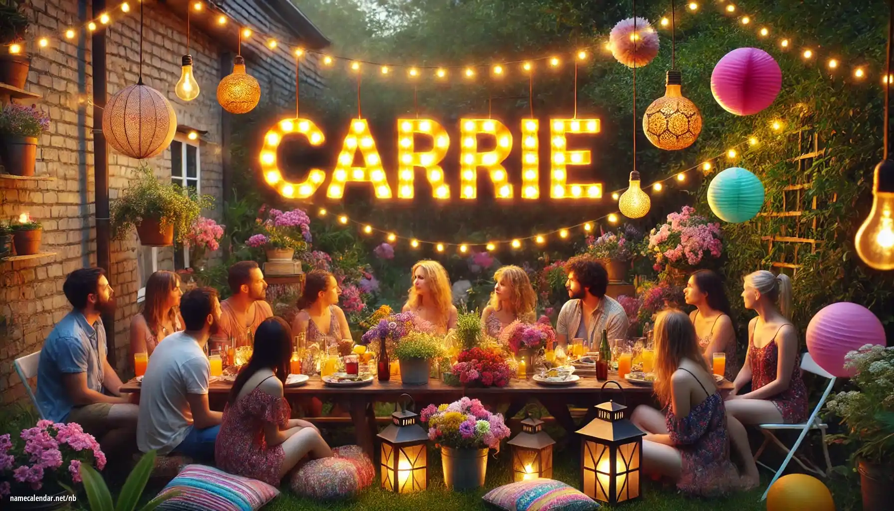 Feiring av navnedag og navn - Carrie