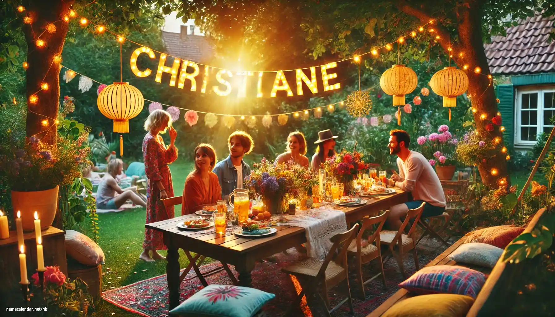 Feiring av navnedag og navn - Christiane