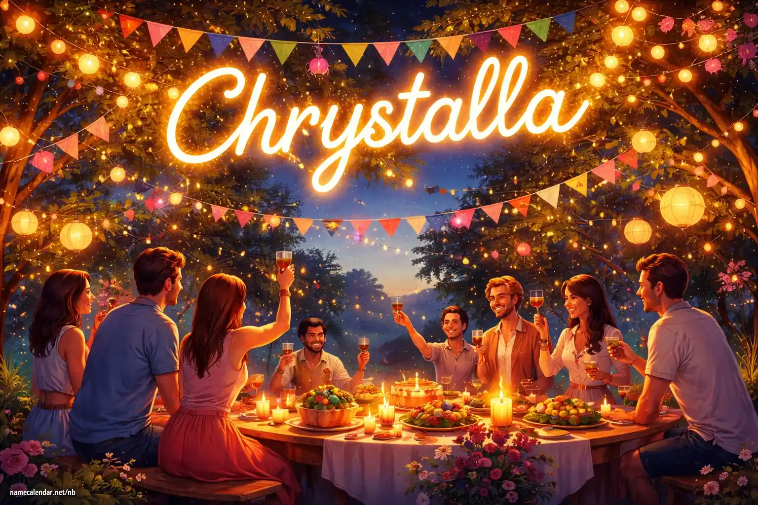 Feiring av navnedag og navn - Chrystalla