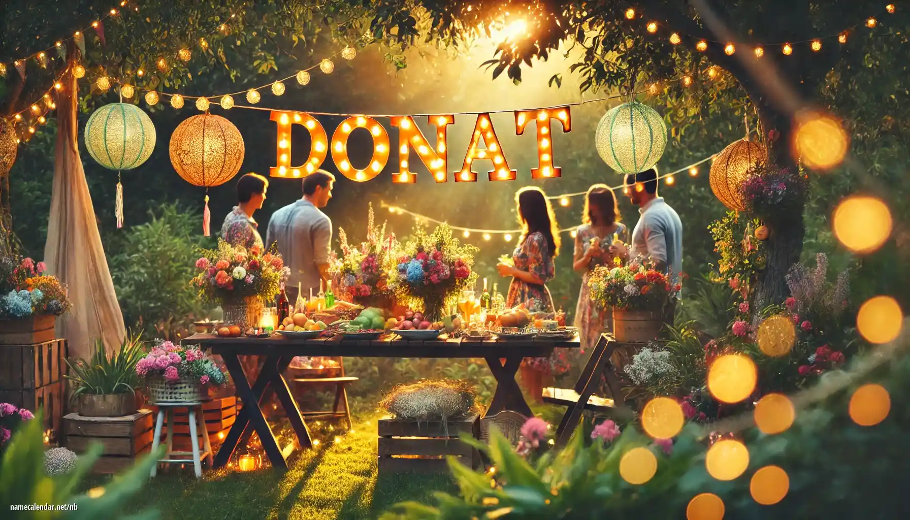 Feiring av navnedag og navn - Donat