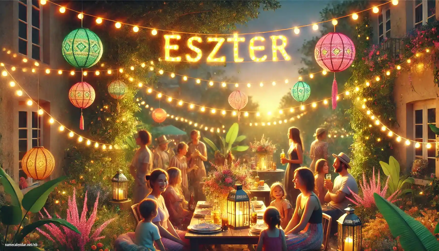 Feiring av navnedag og navn - Eszter