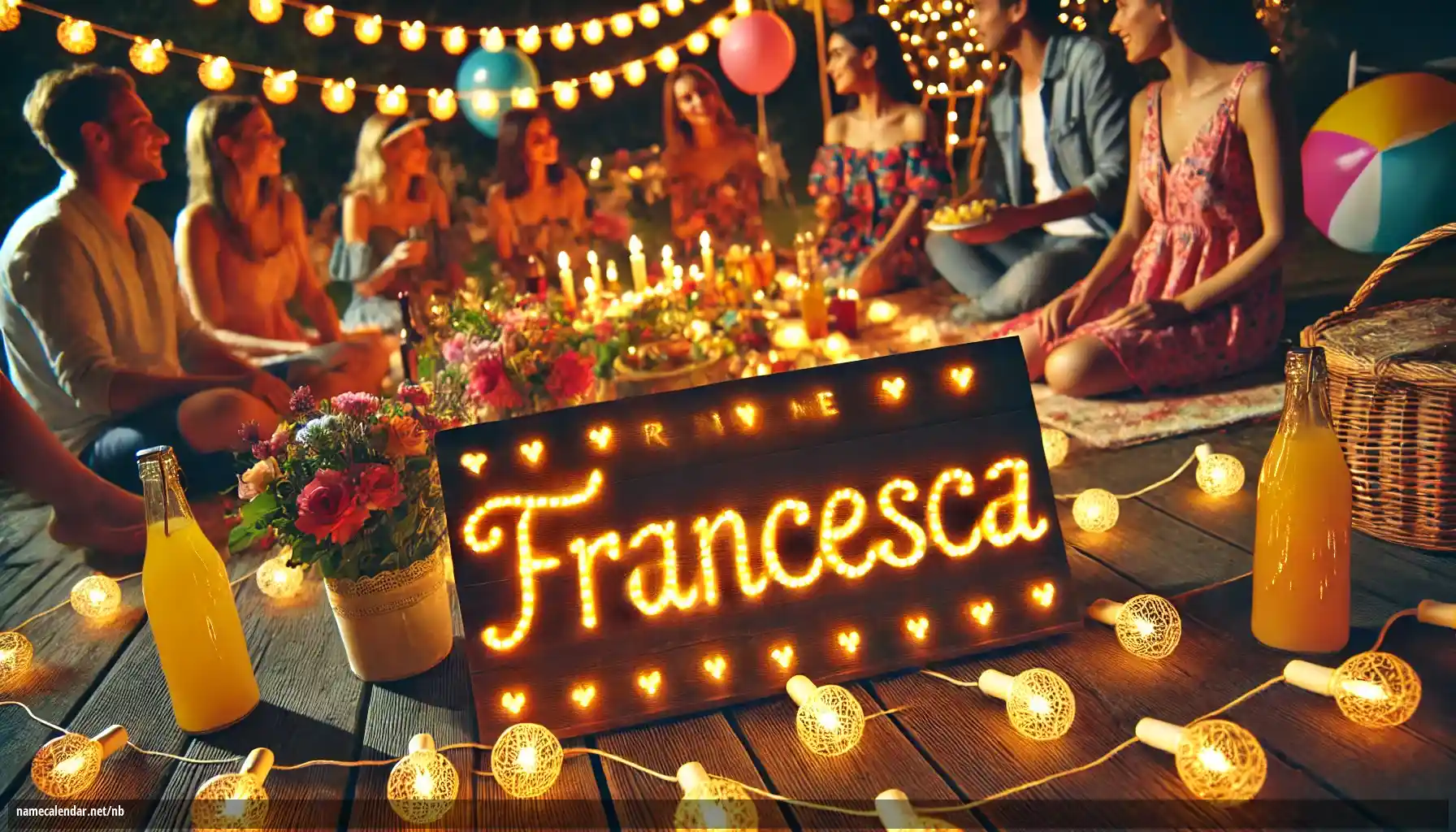 Feiring av navnedag og navn - Francesca