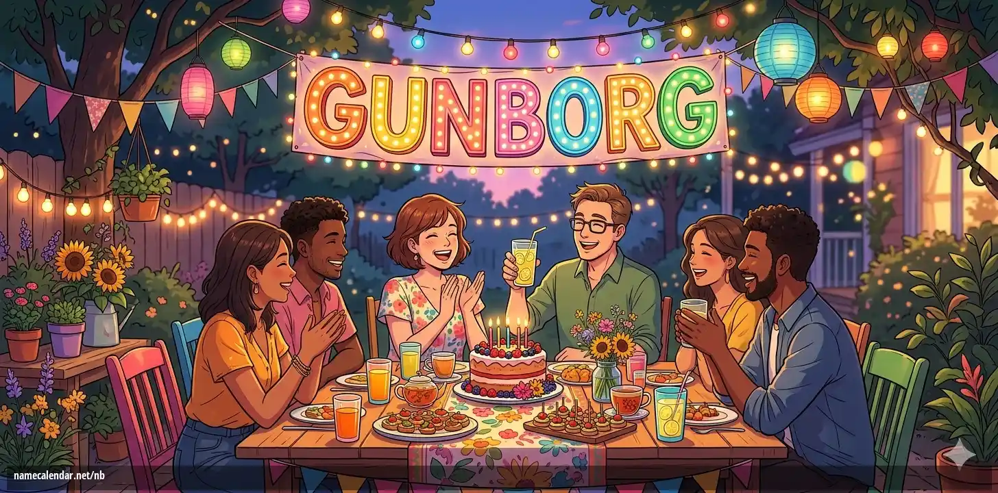 Feiring av navnedag og navn - Gunborg