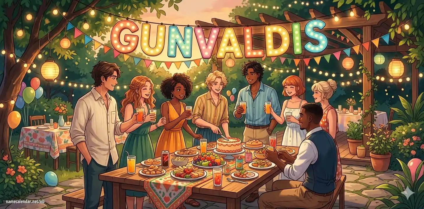 Feiring av navnedag og navn - Gunvaldis