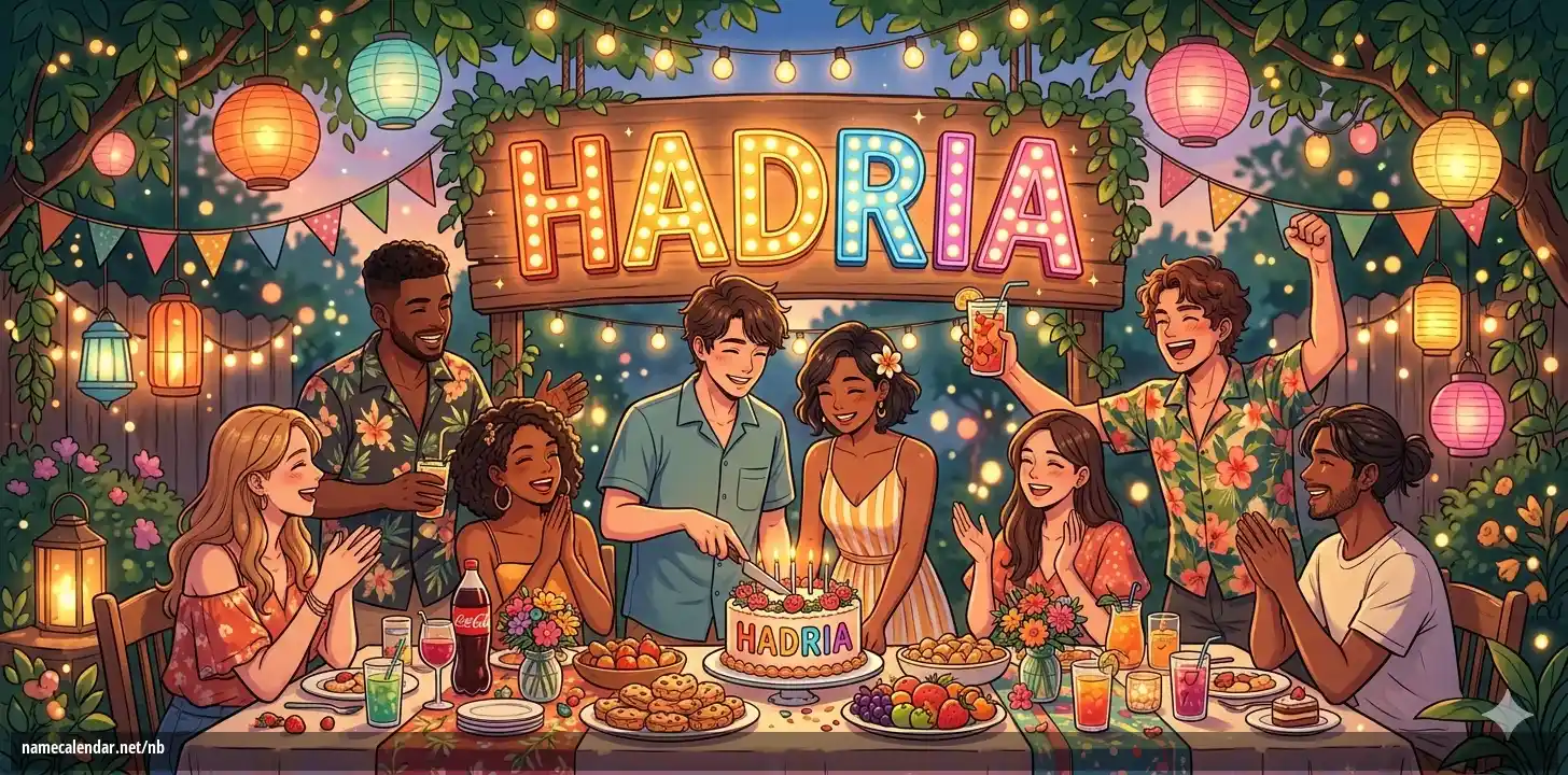 Feiring av navnedag og navn - Hadria