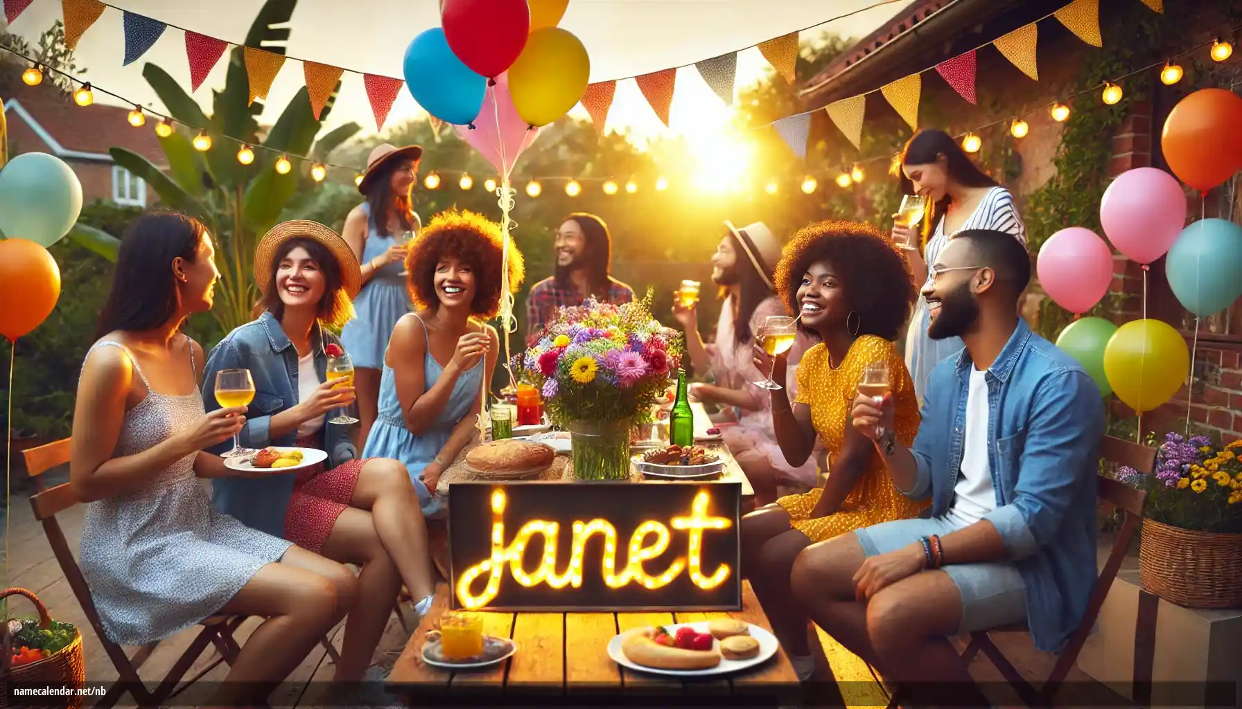 Feiring av navnedag og navn - Janet