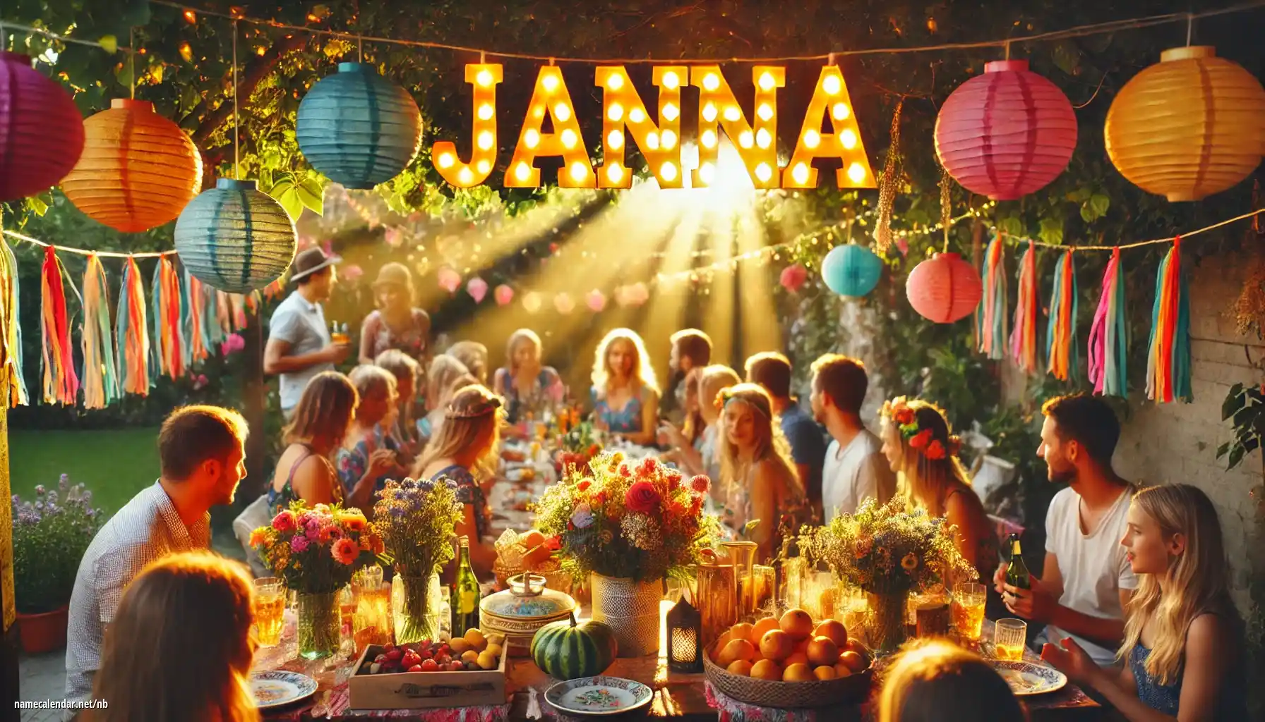 Feiring av navnedag og navn - Janna