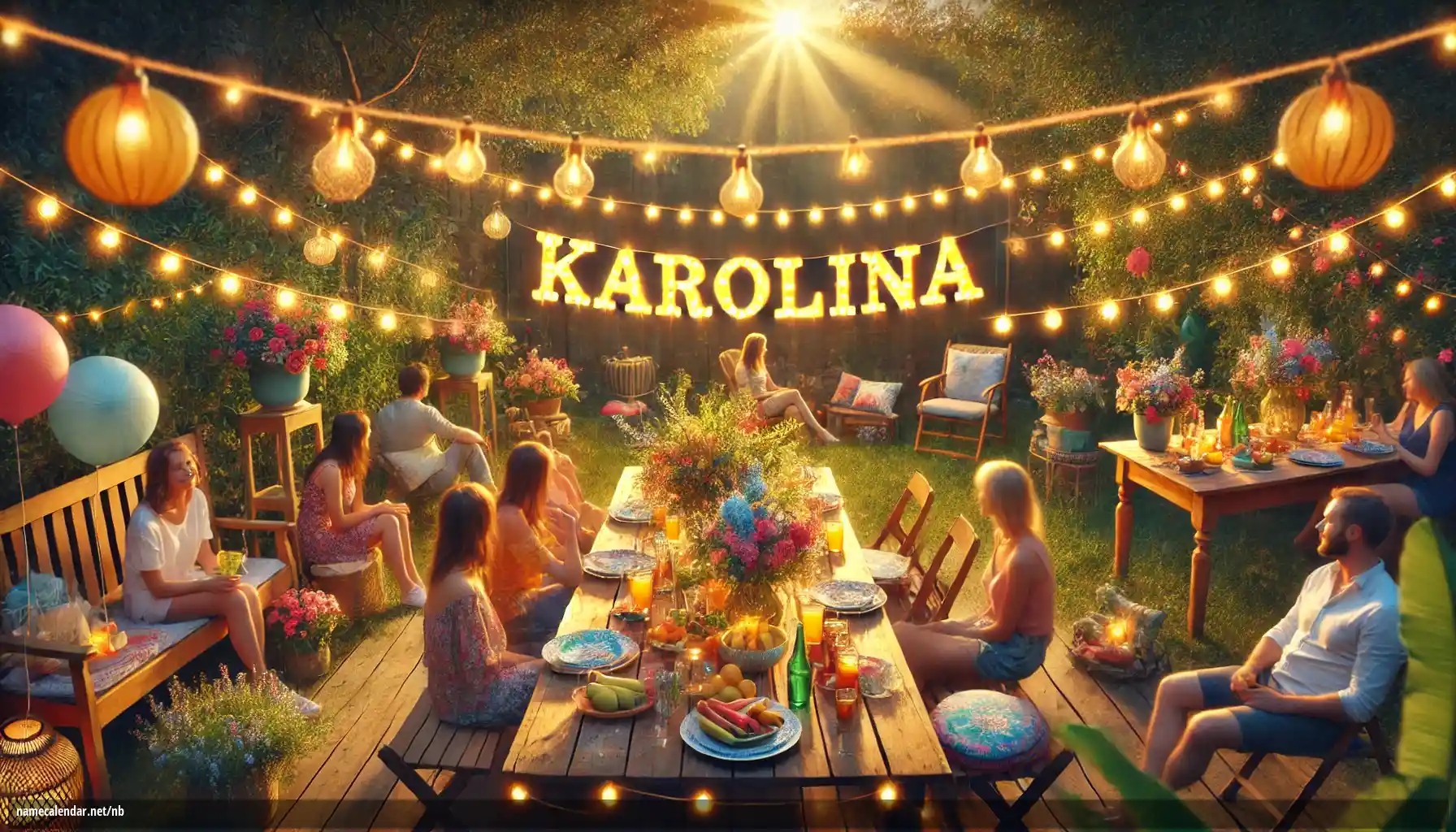 Feiring av navnedag og navn - Karolína