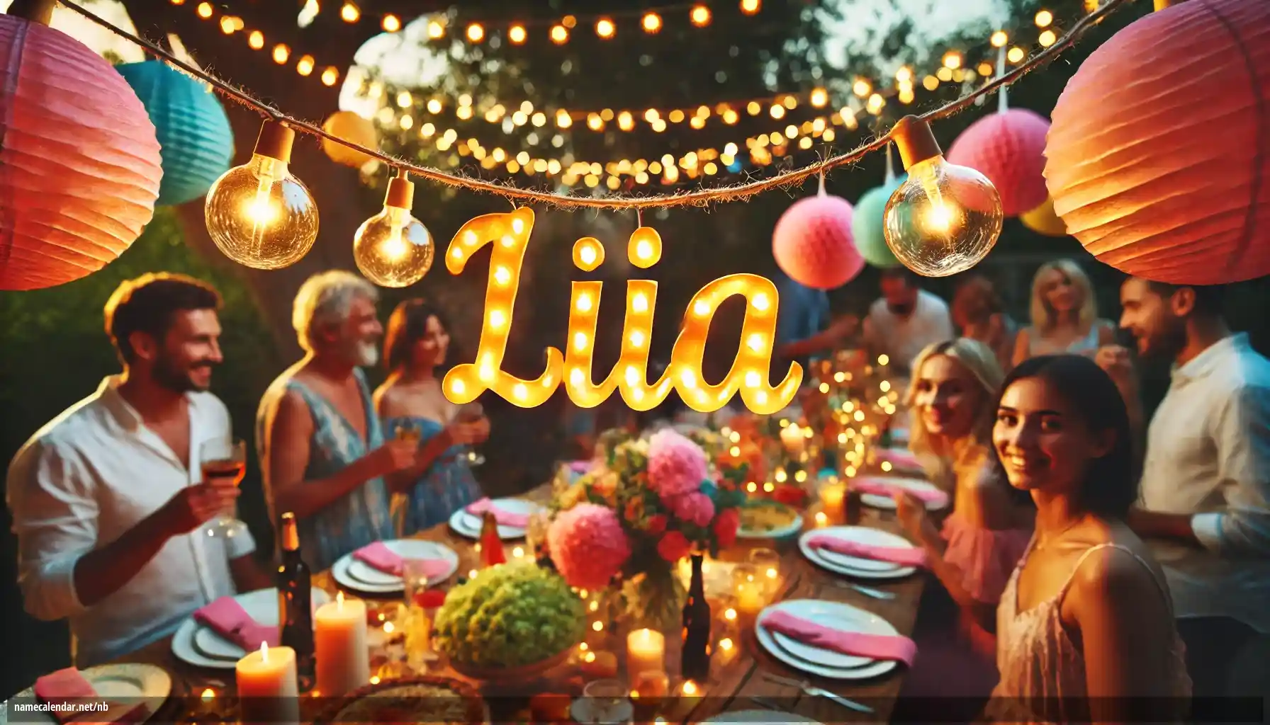 Feiring av navnedag og navn - Liia