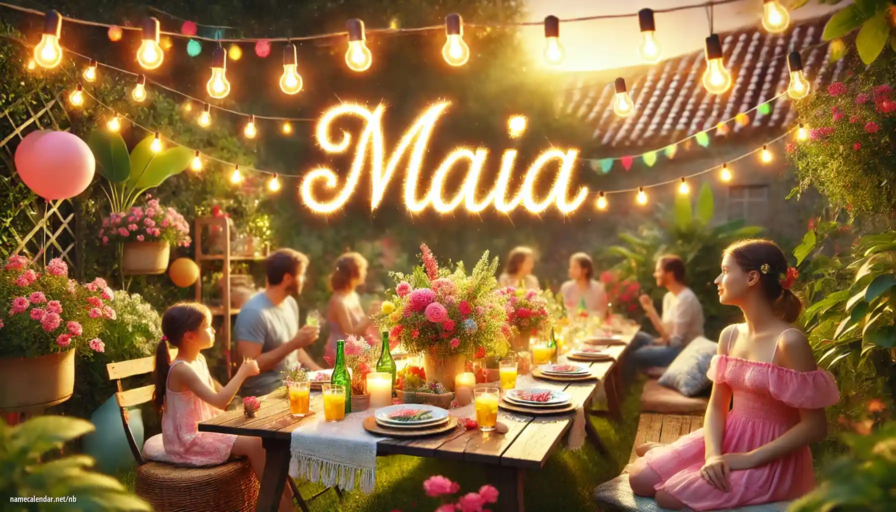 Feiring av navnedag og navn - Maia