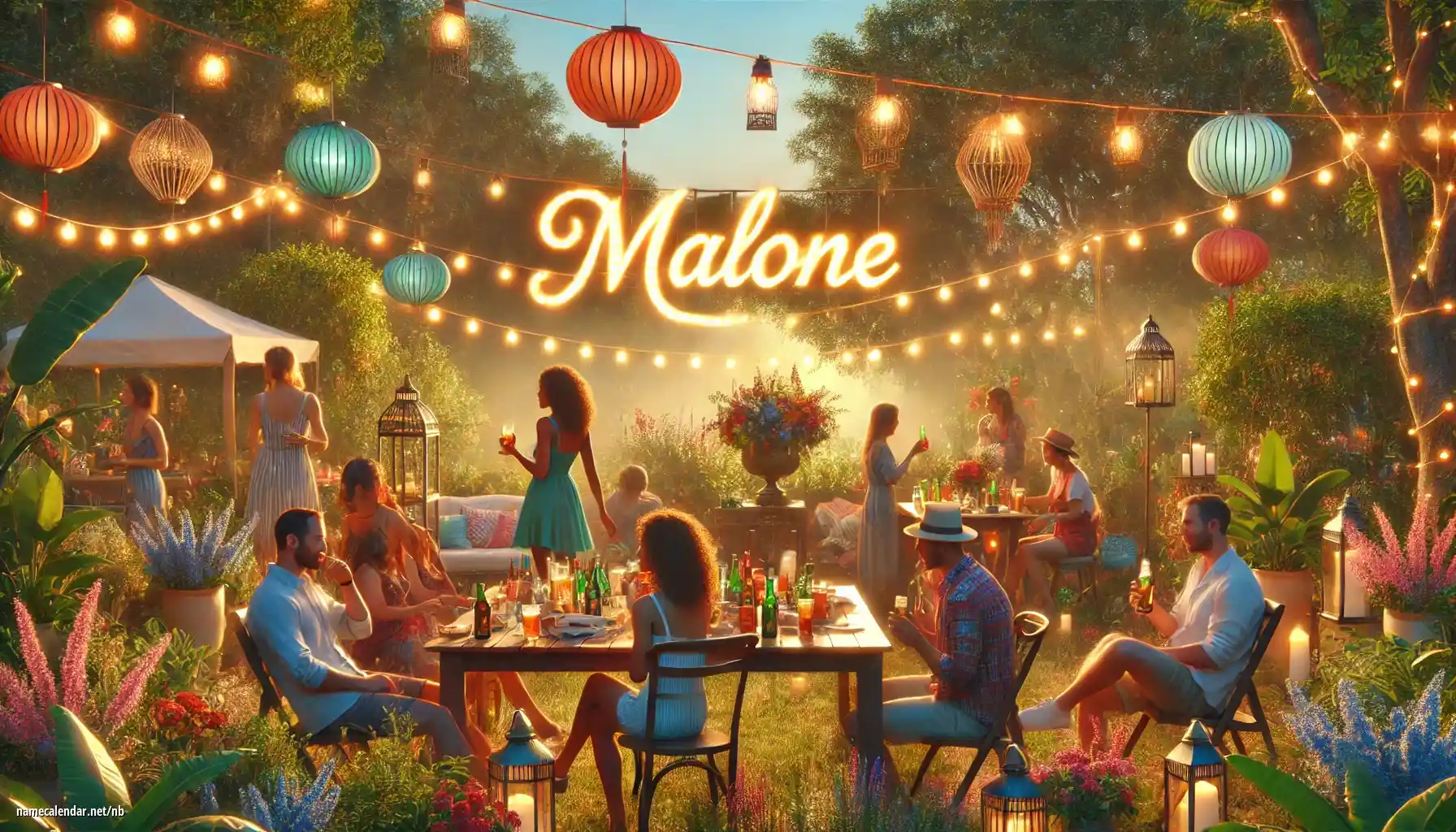 Feiring av navnedag og navn - Malone