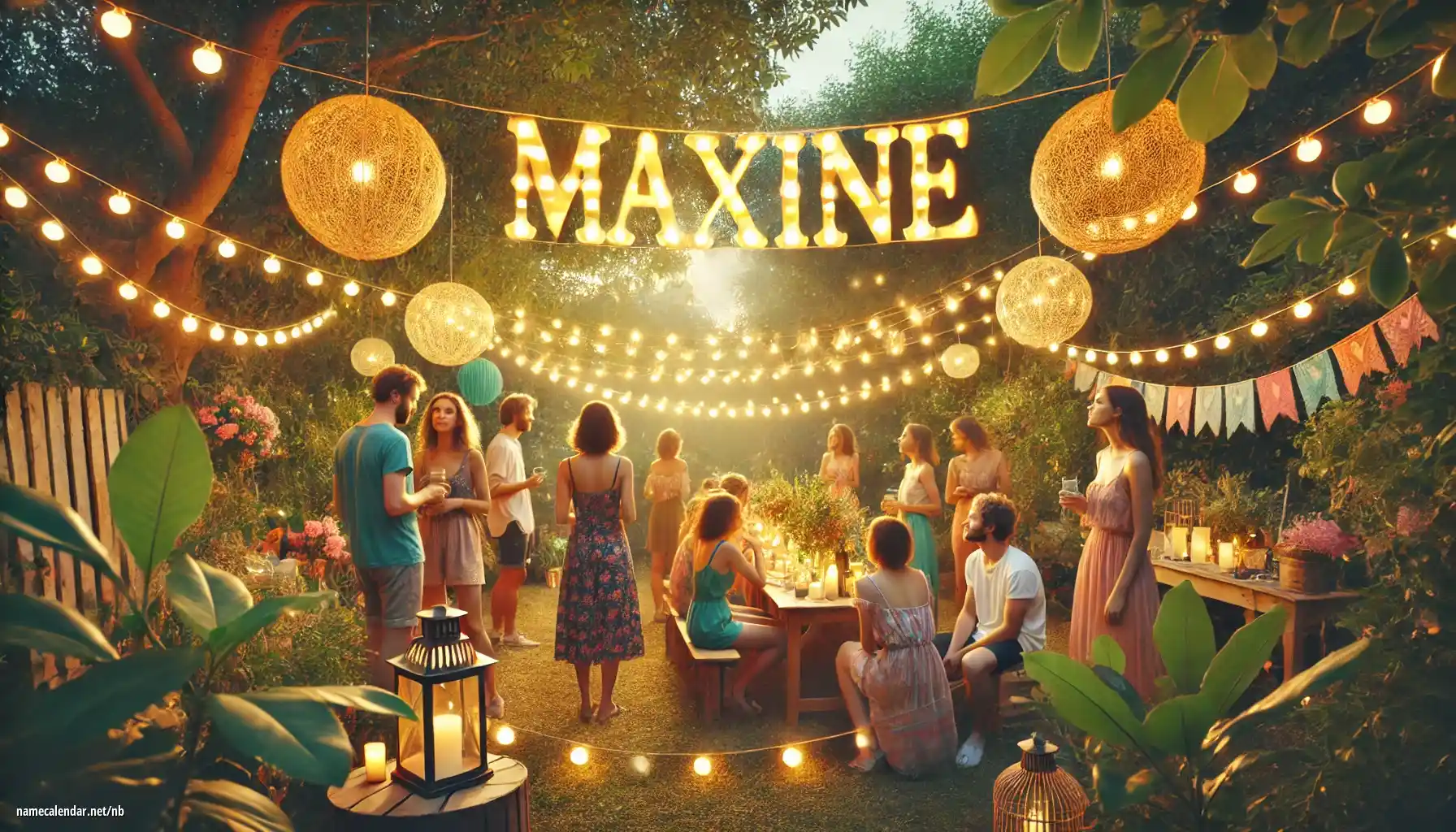 Feiring av navnedag og navn - Maxine