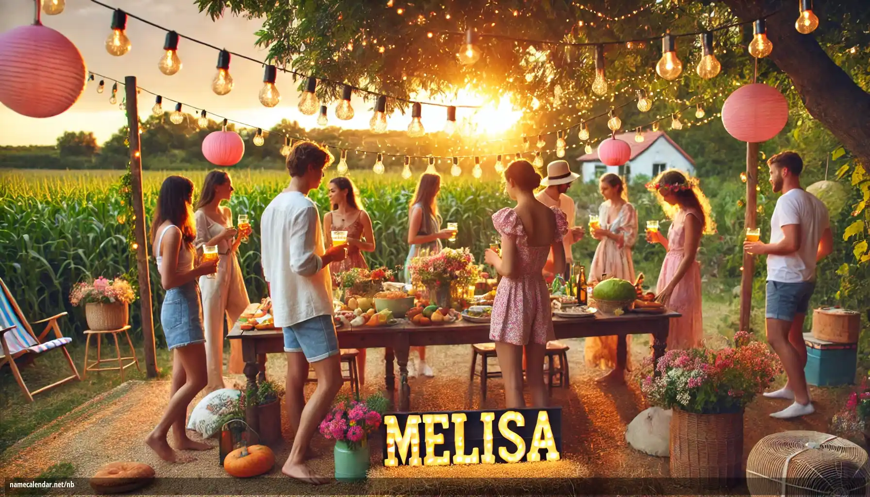 Feiring av navnedag og navn - Melisa