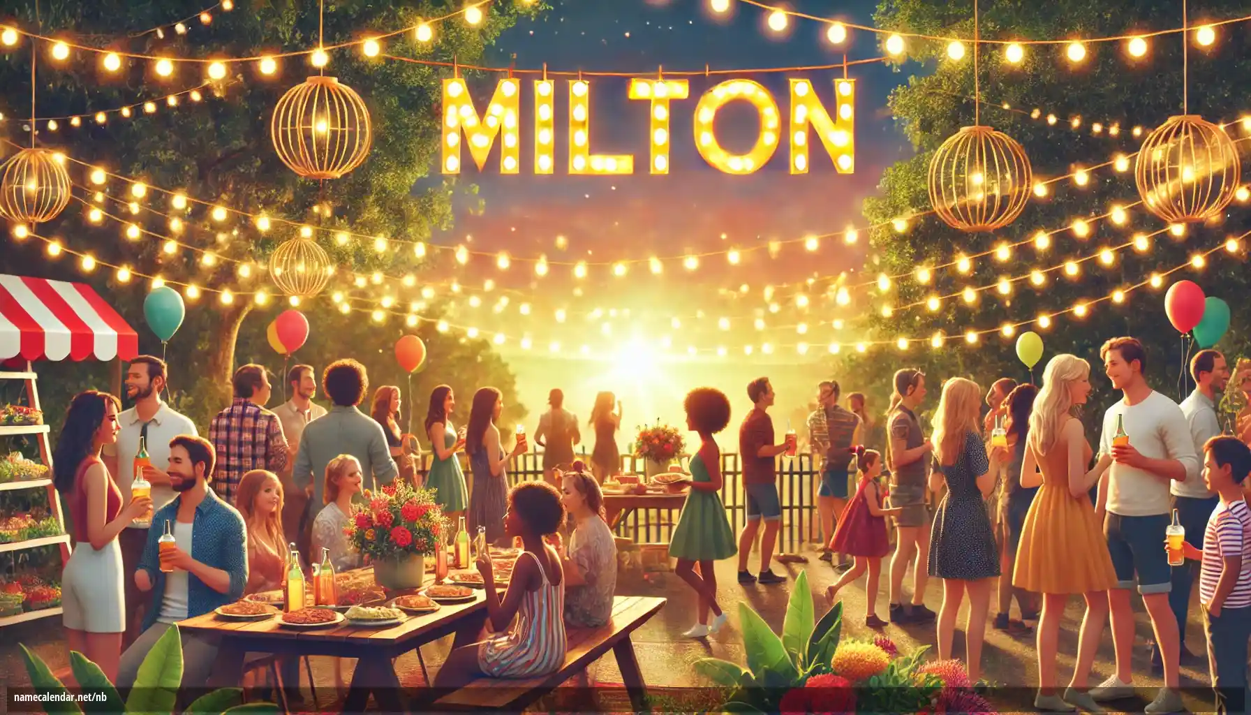 Feiring av navnedag og navn - Milton