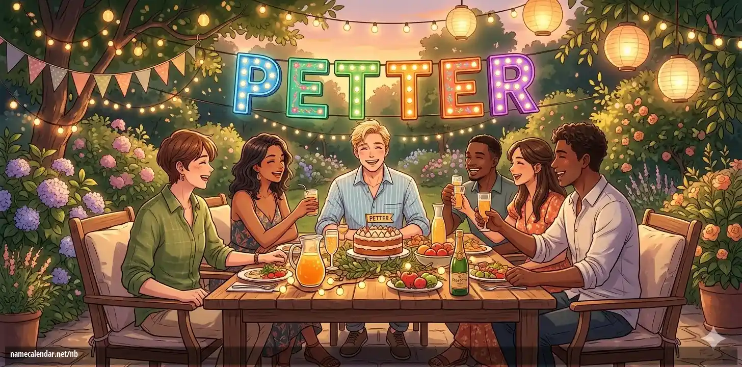 Feiring av navnedag og navn - Petter