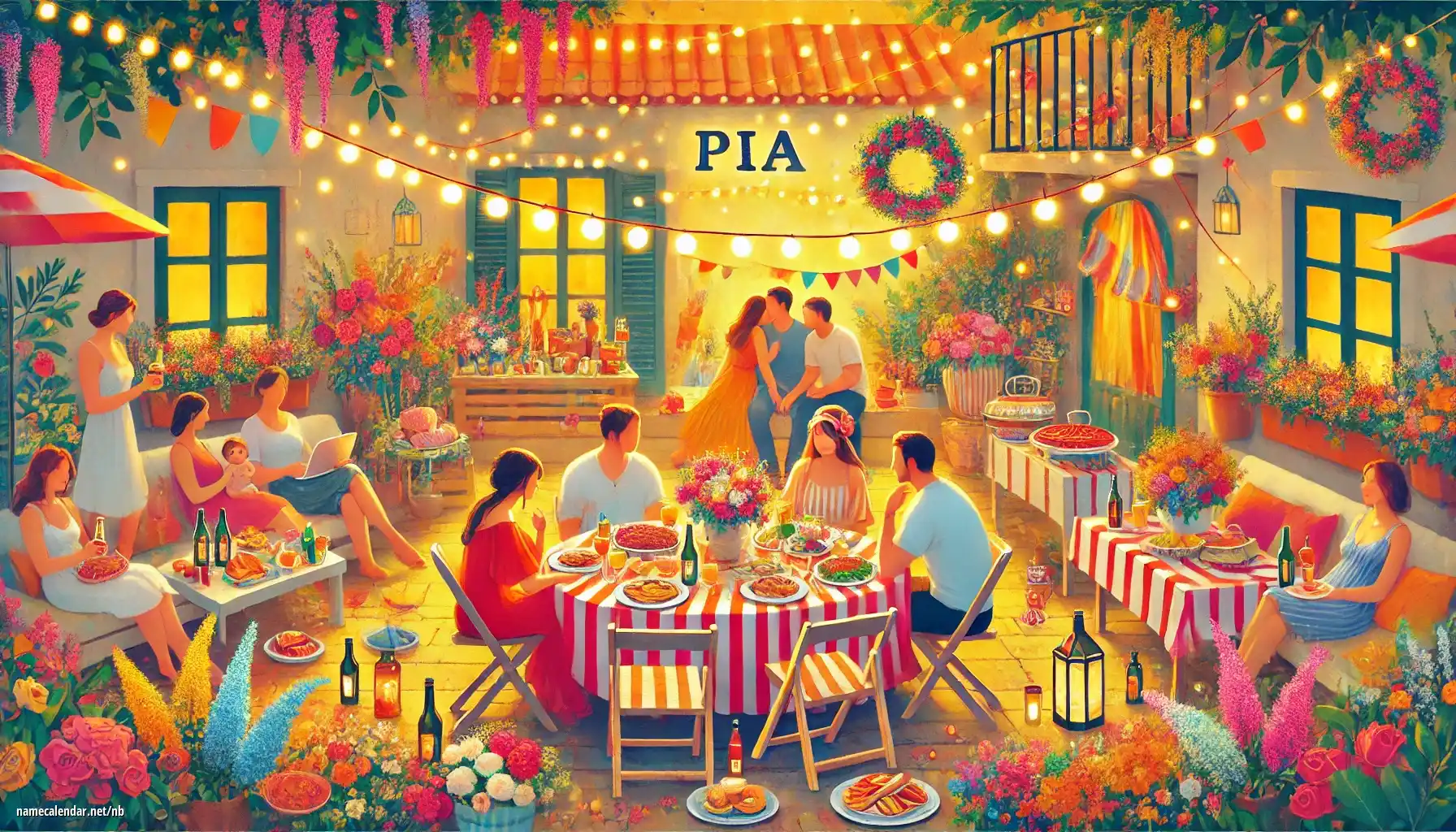 Feiring av navnedag og navn - Pia