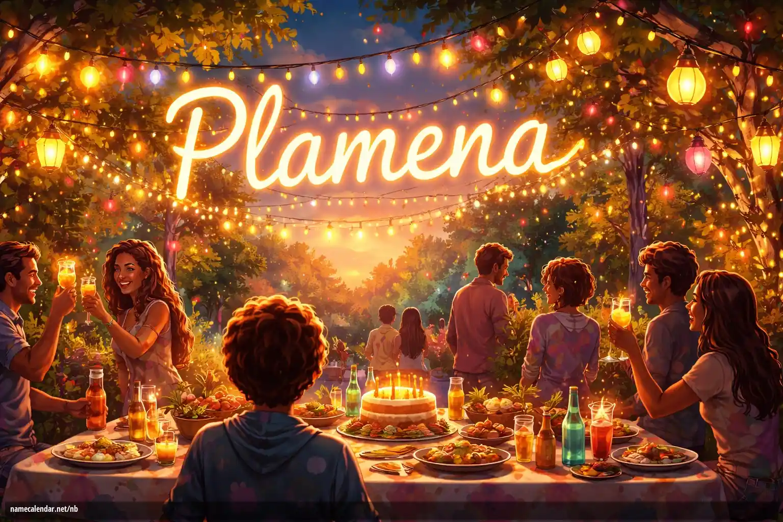 Feiring av navnedag og navn - Plamena