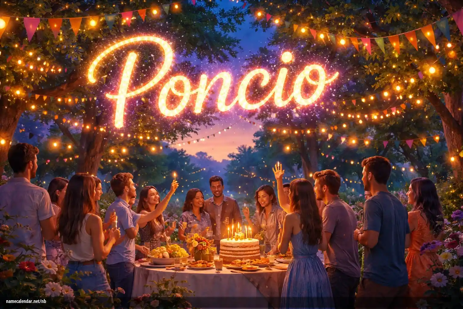 Feiring av navnedag og navn - Poncio