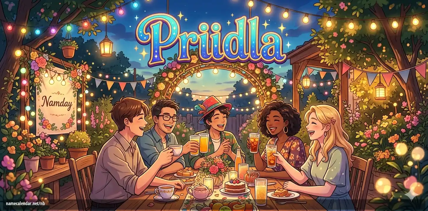 Feiring av navnedag og navn - Priidla