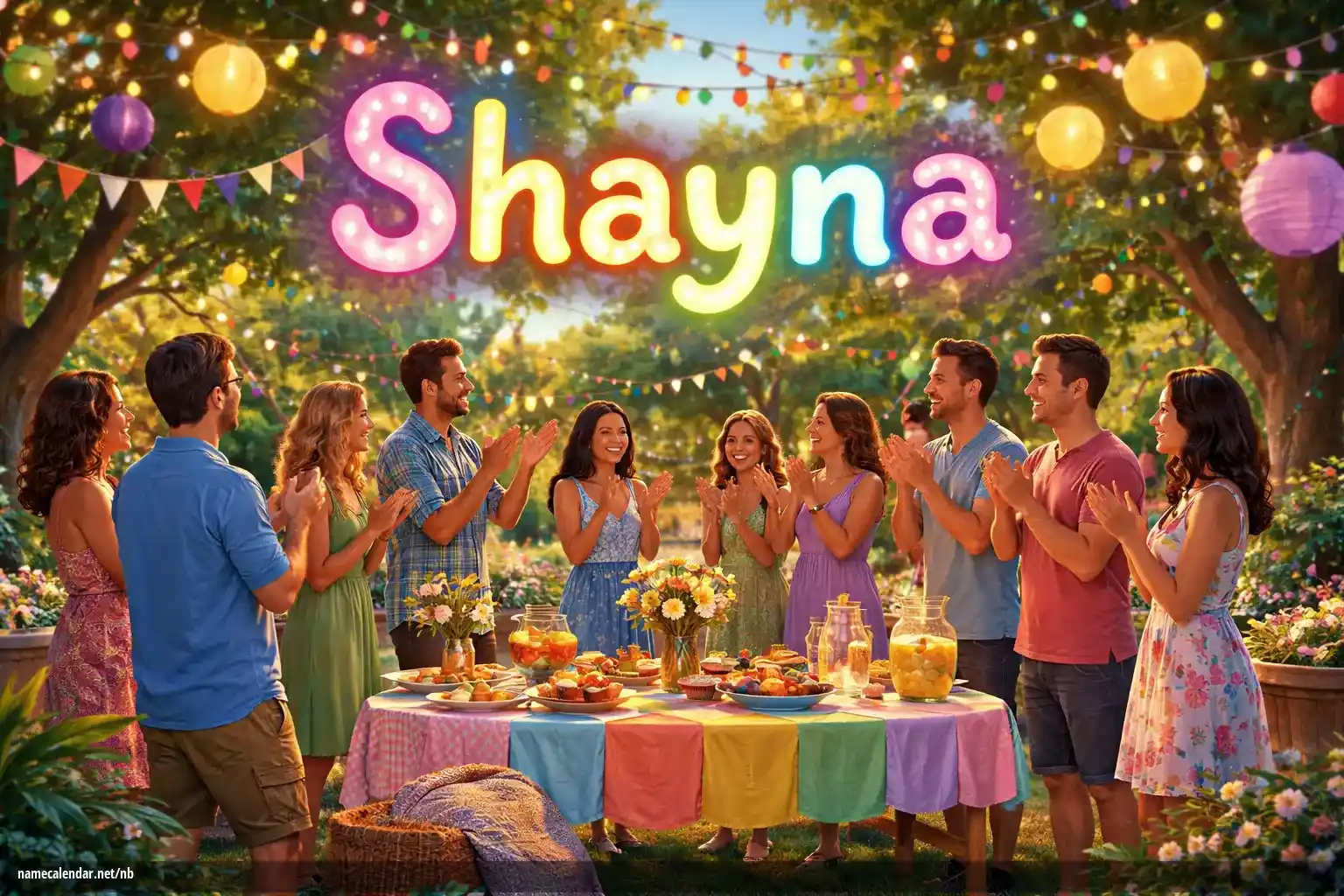 Feiring av navnedag og navn - Shayna