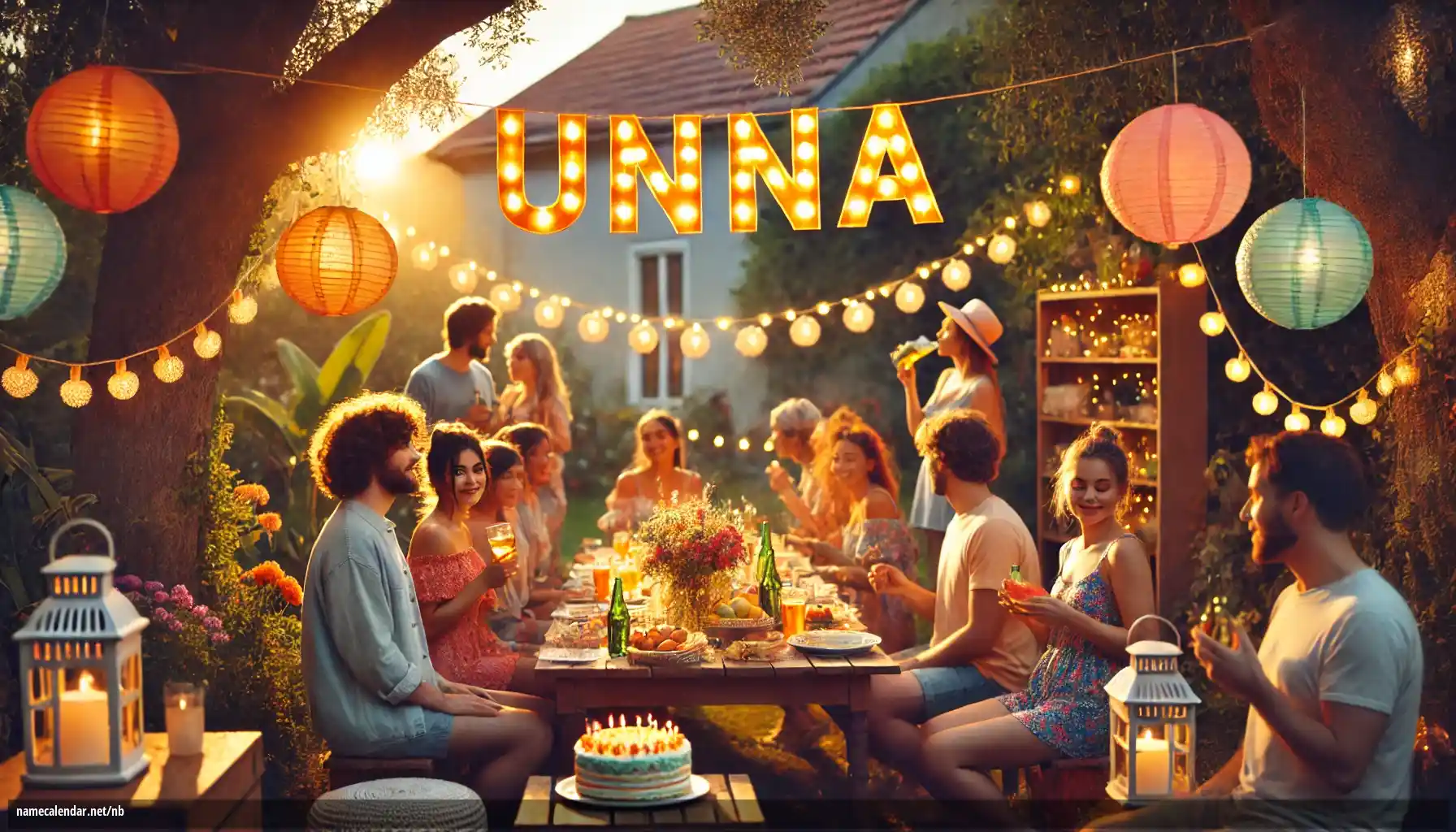 Feiring av navnedag og navn - Unna