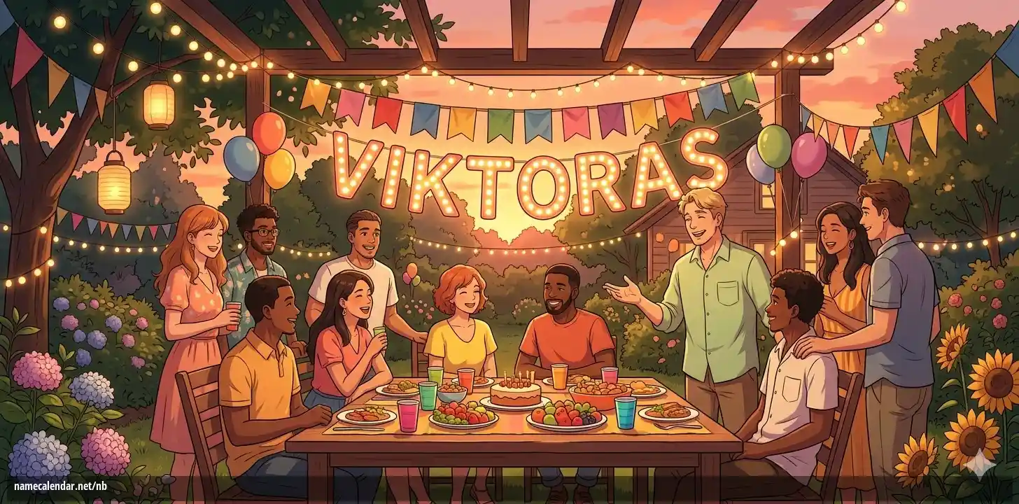 Feiring av navnedag og navn - Viktoras