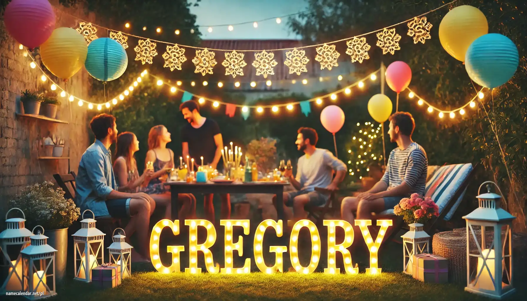 Uroczystość imieninowa i imieninowa - Gregory