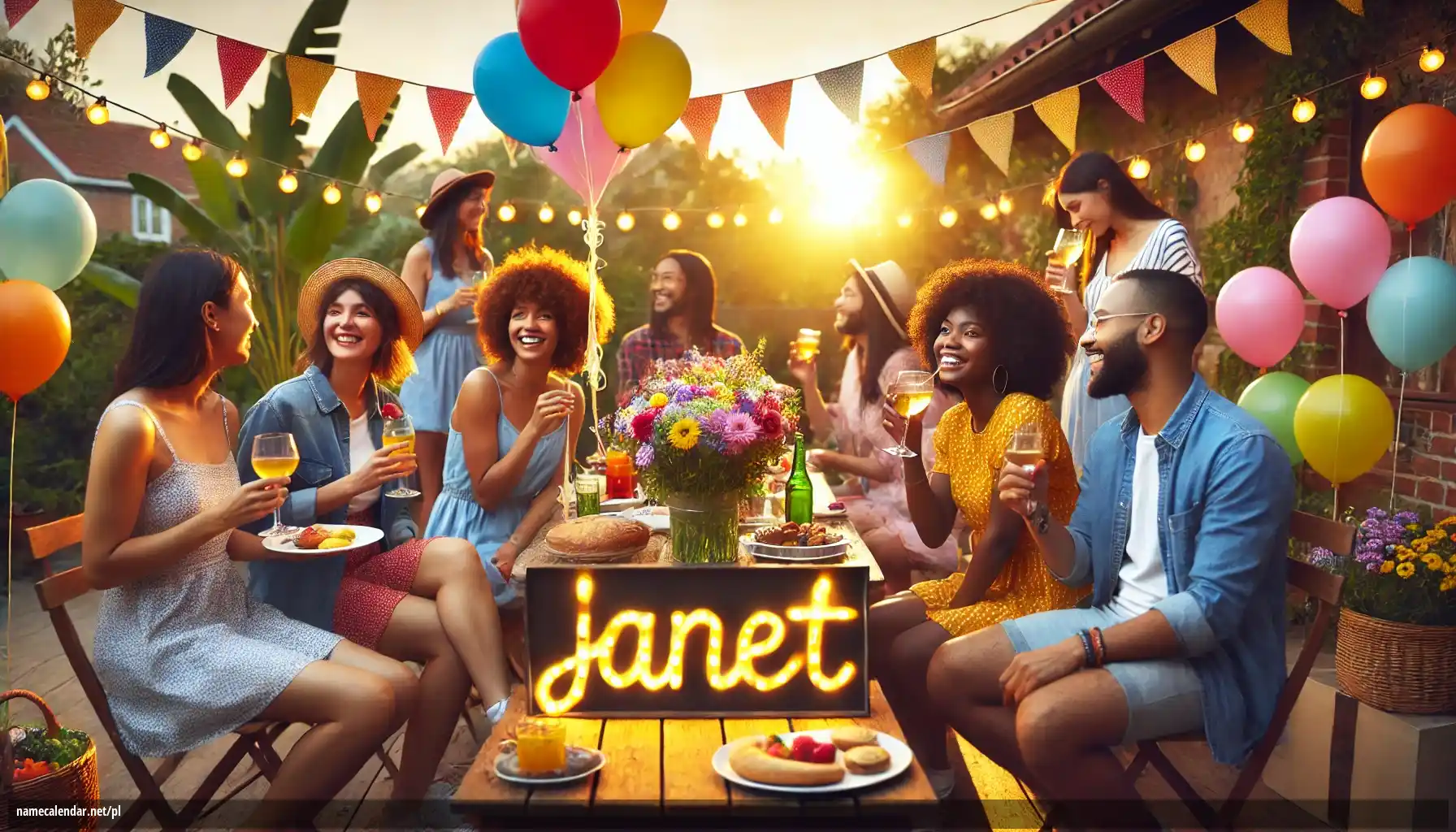 Uroczystość imieninowa i imieninowa - Janet
