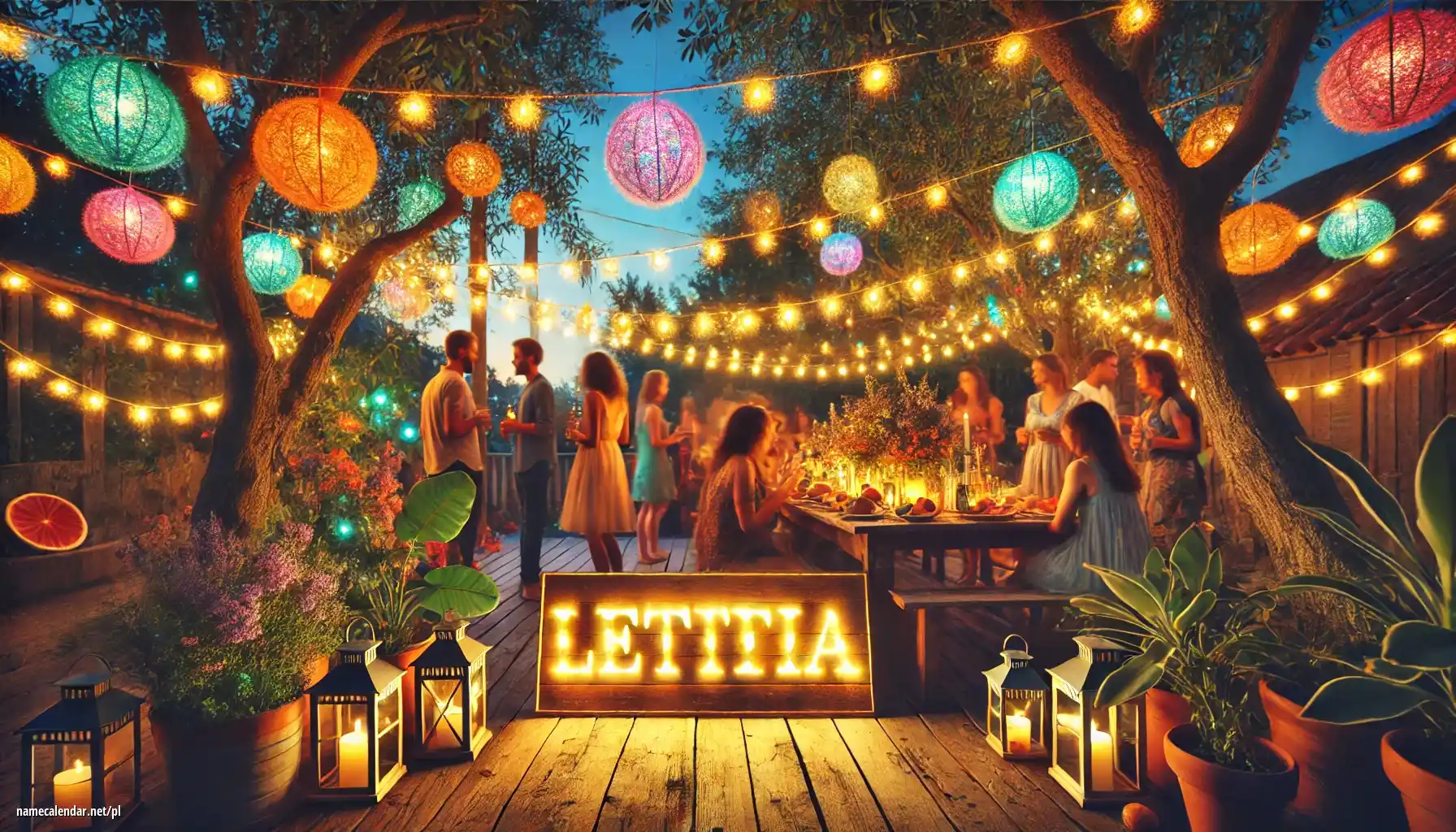 Uroczystość imieninowa i imieninowa - Letitia