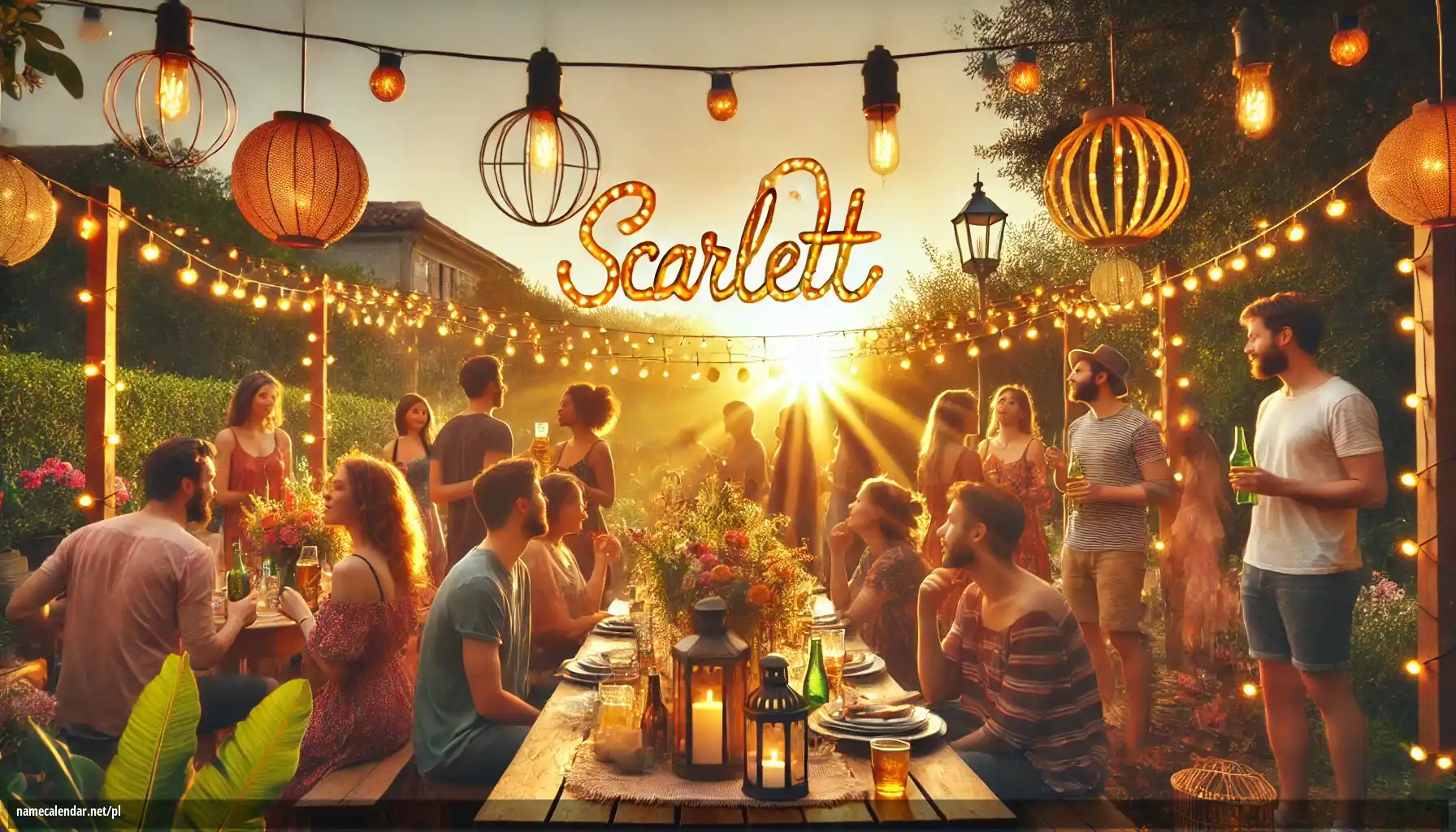 Uroczystość imieninowa i imieninowa - Scarlett