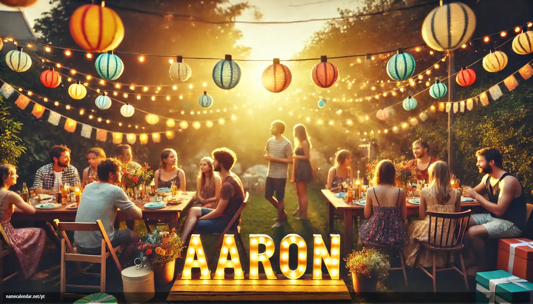 Celebração do dia do nome e nome - Aarón