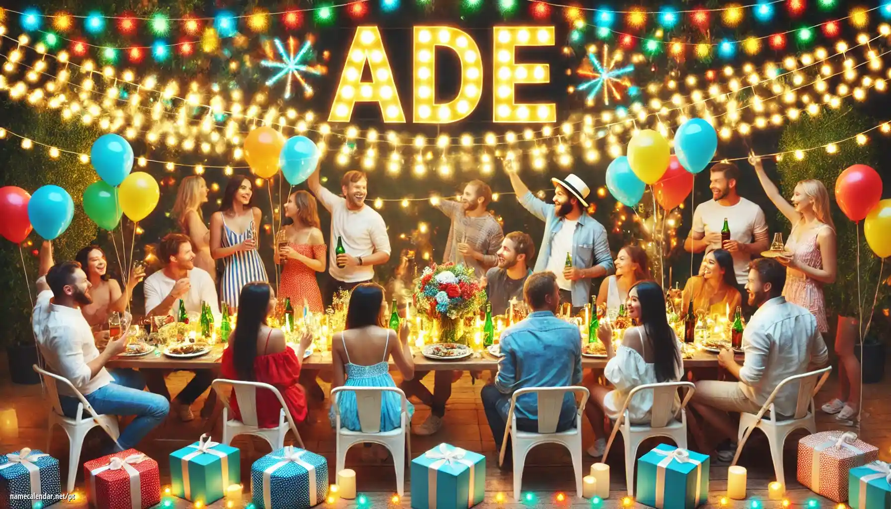 Celebração do dia do nome e nome - Ade