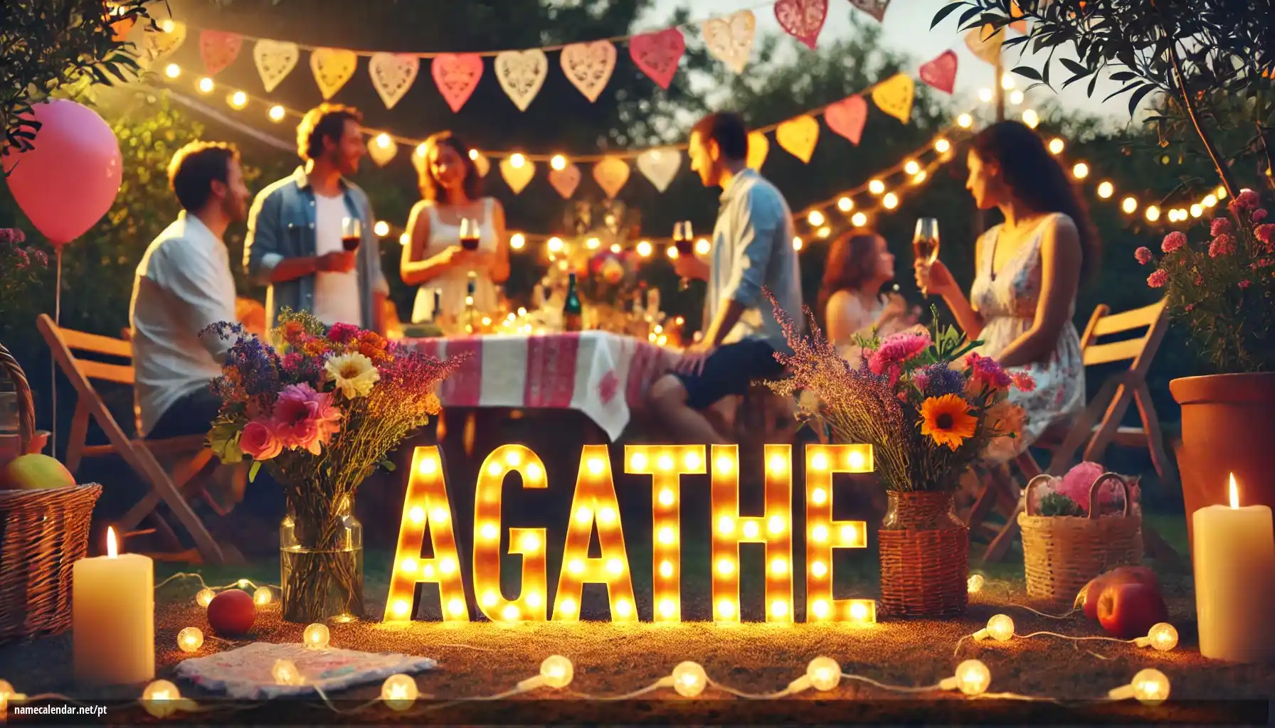 Celebração do dia do nome e nome - Agathe