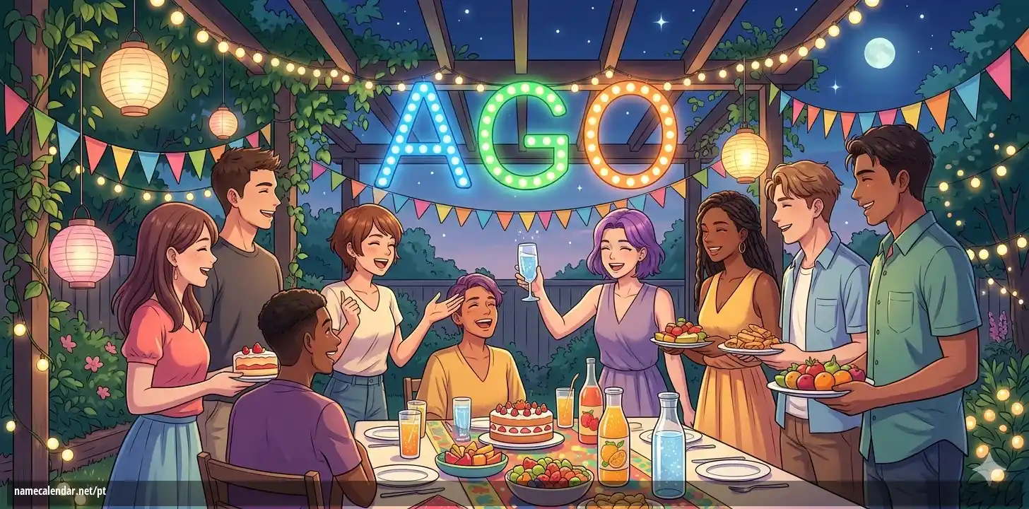 Celebração do dia do nome e nome - Ago