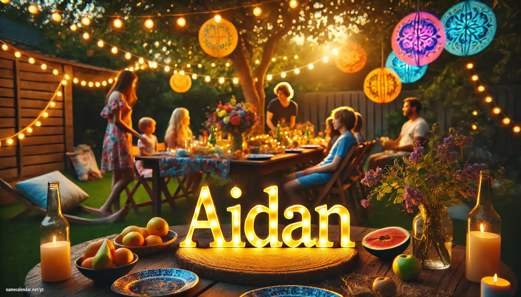 Celebração do dia do nome e nome - Aidan