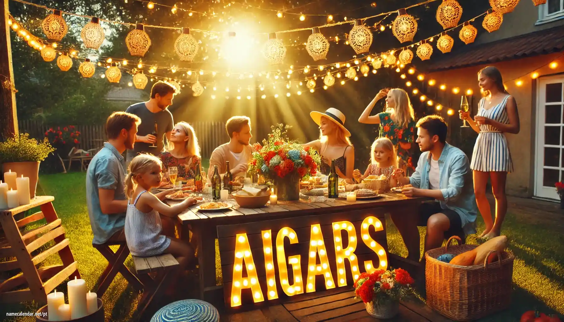 Celebração do dia do nome e nome - Aigars