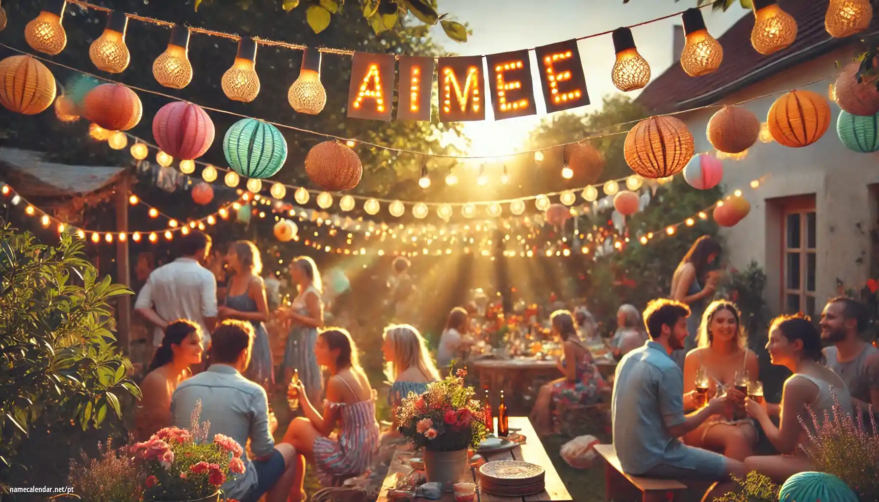 Celebração do dia do nome e nome - Aimée