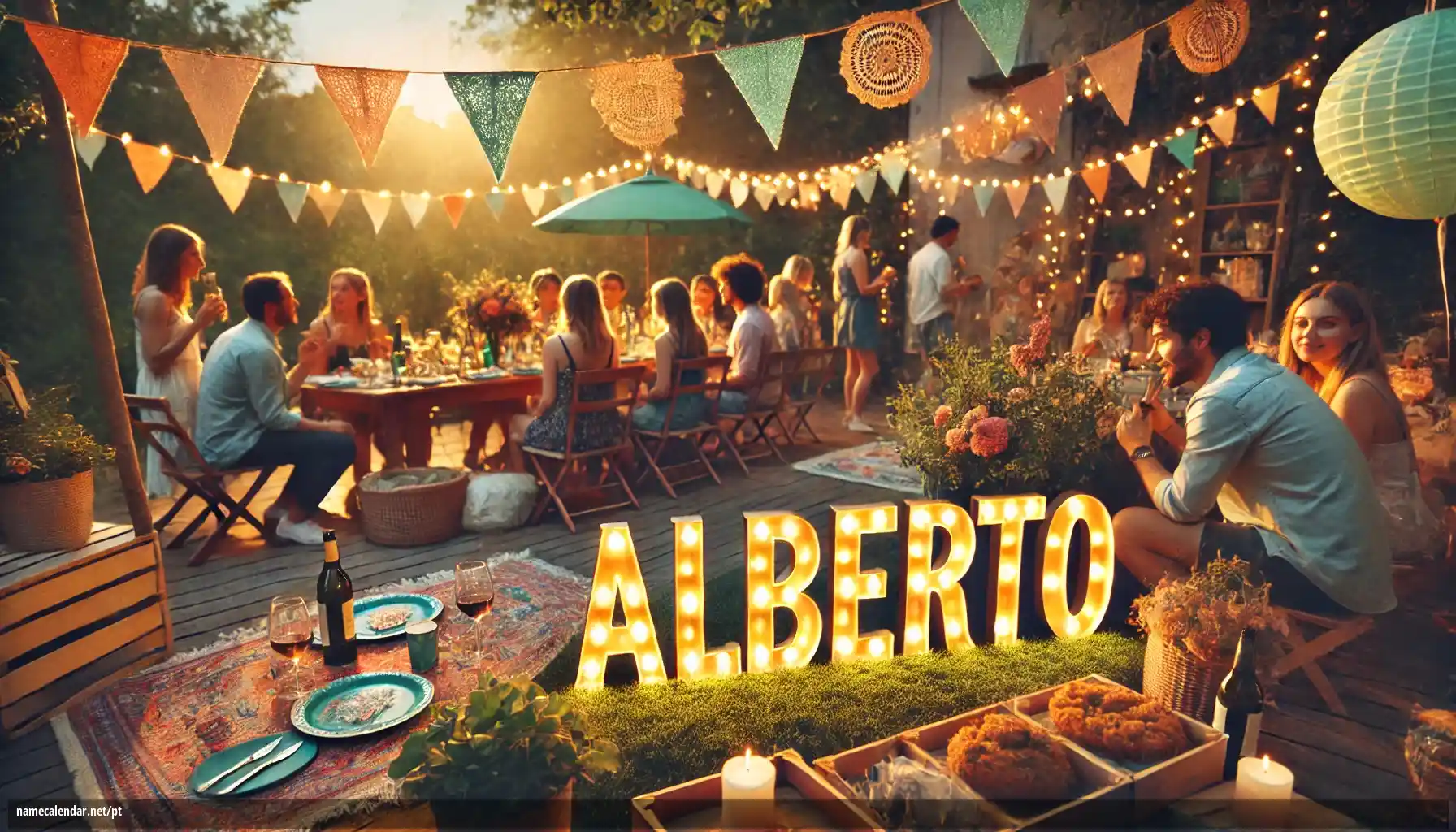 Celebração do dia do nome e nome - Alberto