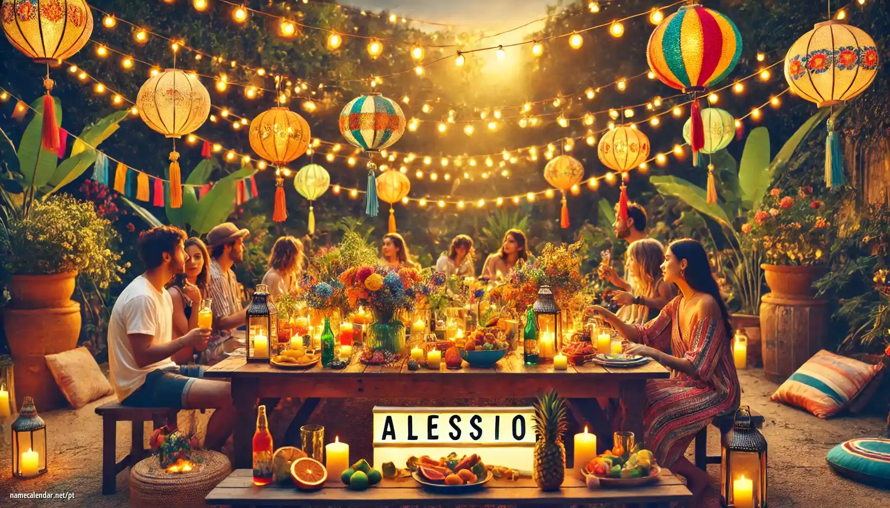 Celebração do dia do nome e nome - Alessio