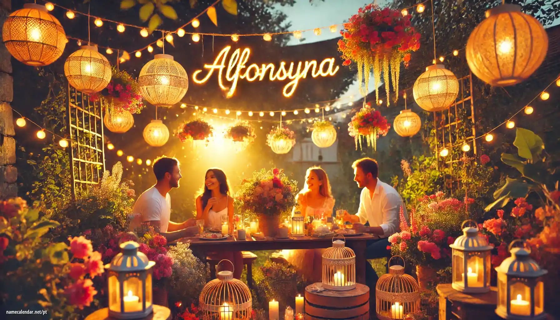 Celebração do dia do nome e nome - Alfonsyna